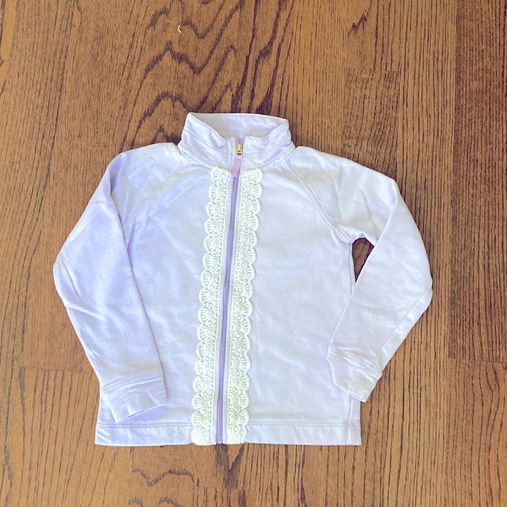 Perfect condition adorable lavender Lilly Pulitzer zip up pop over